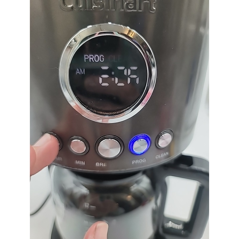Cuisinart 12 Cup Programmable Coffeemaker DCC-1220 Tested- Works READ - Picture 9 of 12